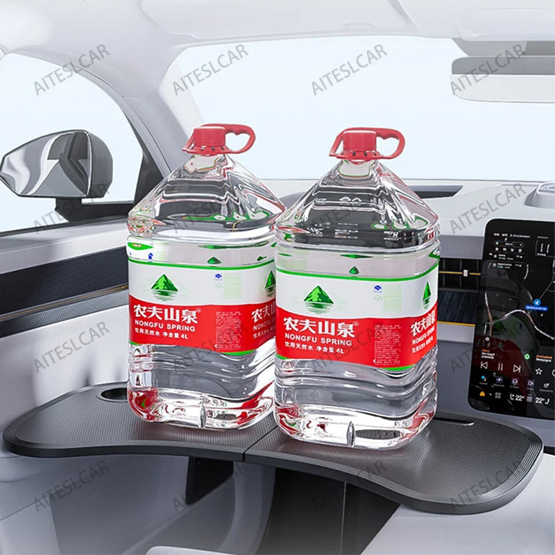 For Tesla Car Table Holder Steering Wheel Car Laptop Computer Desk Mount Stand Table Eat Work Cart Drink Food Coffee Goods Holde