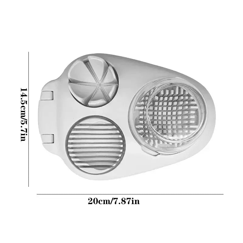 3in1 Creative Egg Slicer Hard Boiled Eggs Slicers Kitchen Food Slicers Fruit Vegetable Manual Slicers Household Kitchen Supplies