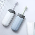 4Pcs Portable Plastic Toothbrush Case Travel Brush Holder Toothbrush Storage Box Gray Blue White Transparent Black Transparent