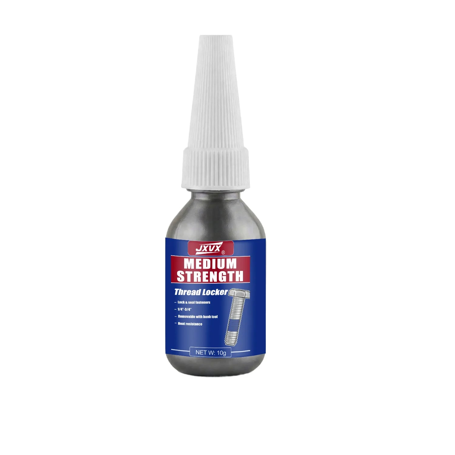 JXVX 50ml Blue Medium Strength Threadlockers, Universal Anaerobic Thread Quickly Cured Adhesives, For All Metal Threaded Components, Removable Waterproof Curing Metal Glue,Rustproof.