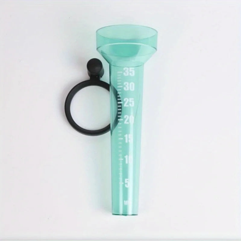 Portable Outdoor Rain Gauge With Black Clip Stand Heavy Duty Polypropylene 1-100cm Hour Scale Rainfall Recorder Garden Tools