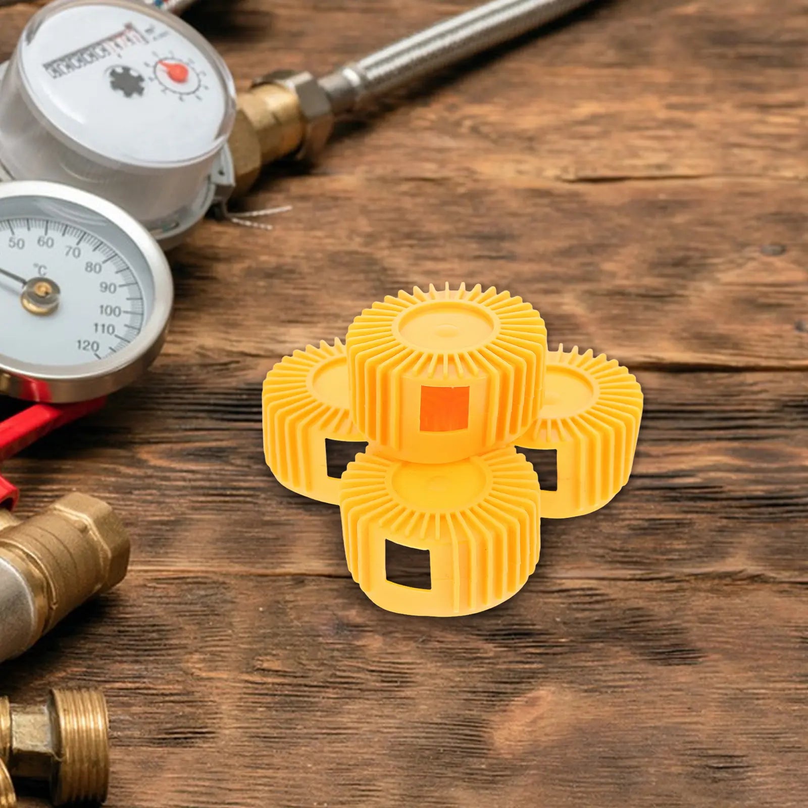 4Pcs Silicone Pressure Gauge Covers Protector Shockproof Oxygen Acetylene Regulator Sleeve Welding Cutting Equipment Shield