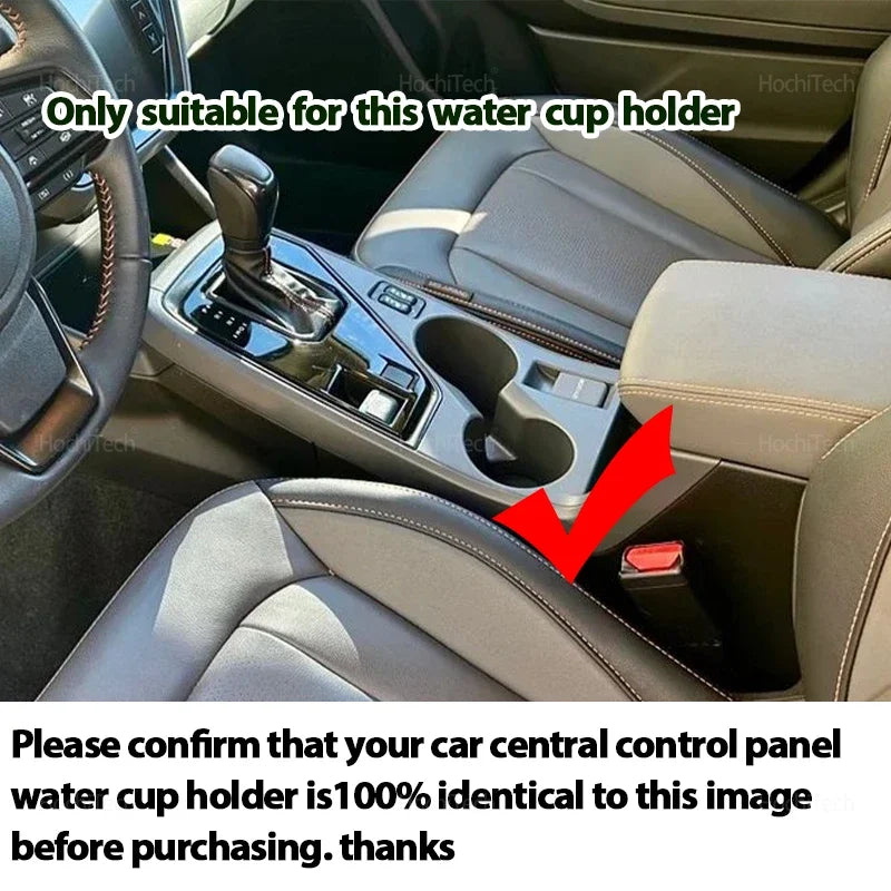Multifunctional Car Water Cup Holder Beverage Holder Central Control Storage Box Interior for Subaru Crosstrek GU 2024 2025 2026