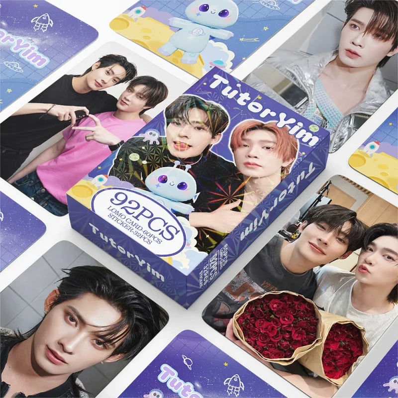 92Pcs TutorYim Lomo Cards Thai BL Idol HD Photocards Mini Portrait Decor Stickers Fans Collection Gift