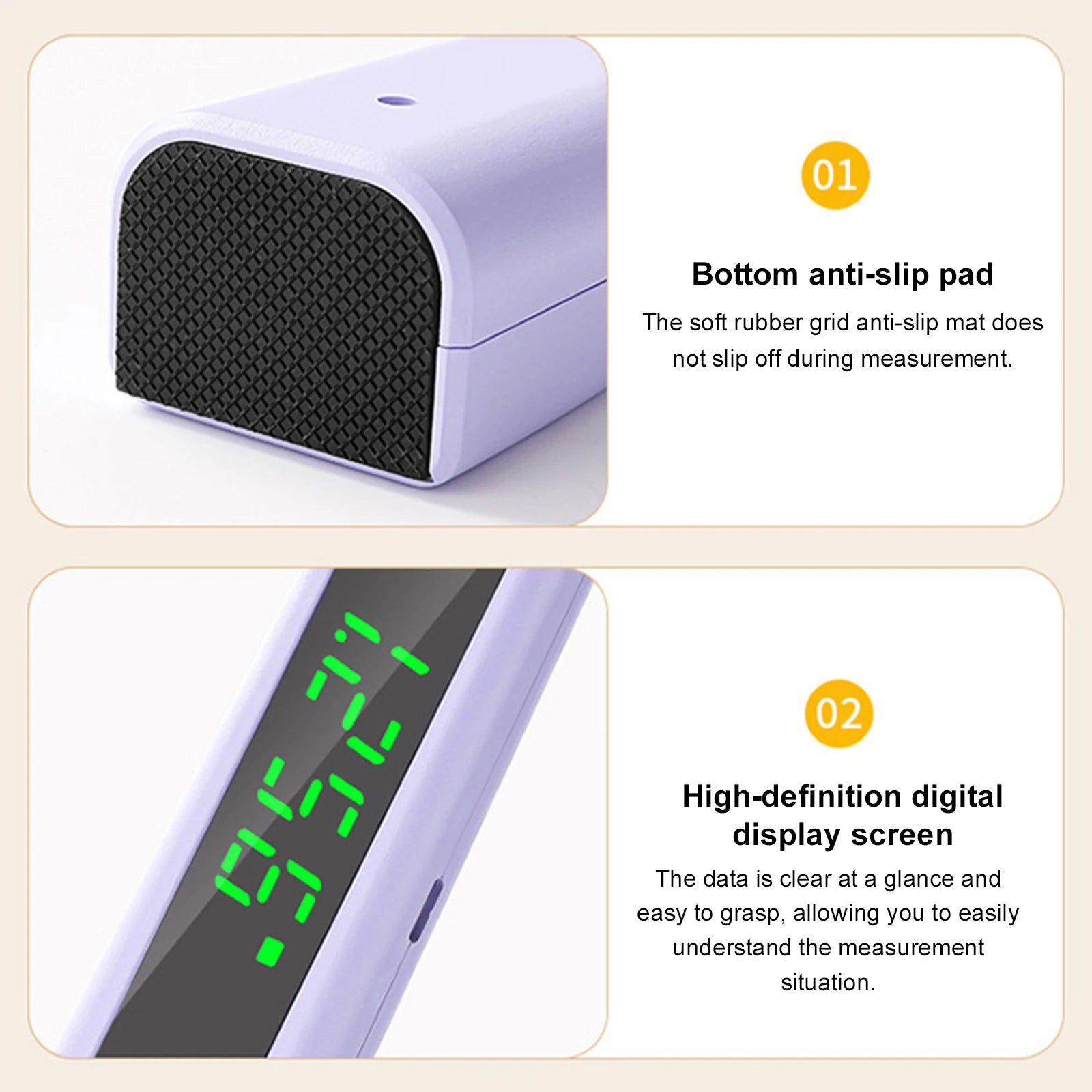 Portable Digital Height Measurement Tool Scale Digital Stadiometer Cordless Infrared Height Stadiometer Device for Children
