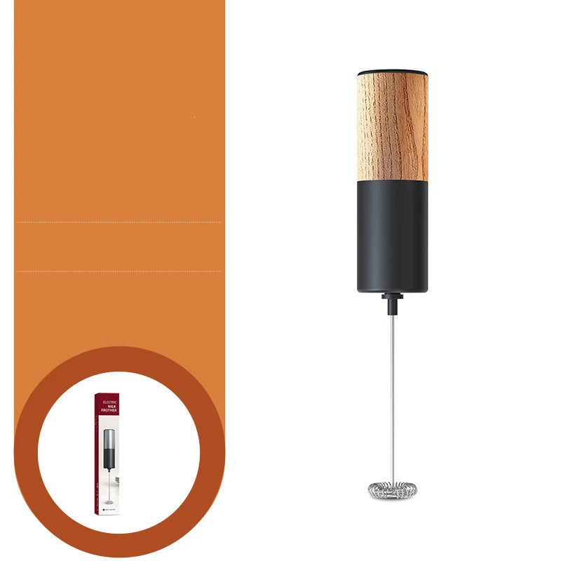 LMETJMA Electric Milk Frother Mini Foamer Coffee Maker Egg Beater for Chocolate Cappuccino Stirrer Portable Blender KC0470