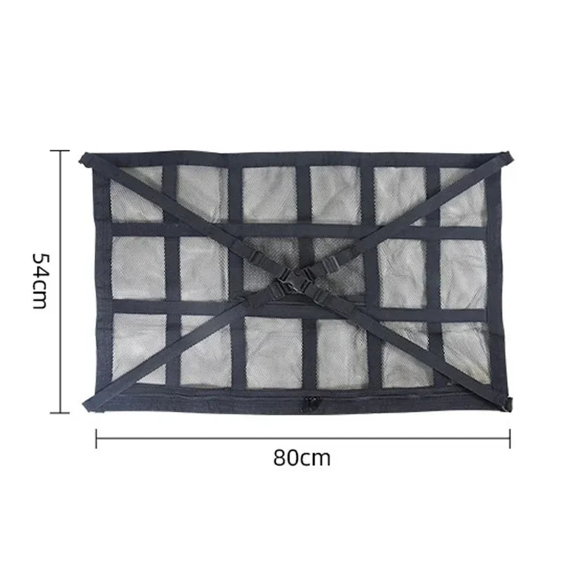 Car Ceiling Storage Net Interior Cargo Net Universal Trunk Pocket Storage Adjustable Car Bag Sundries Organizer Pouc