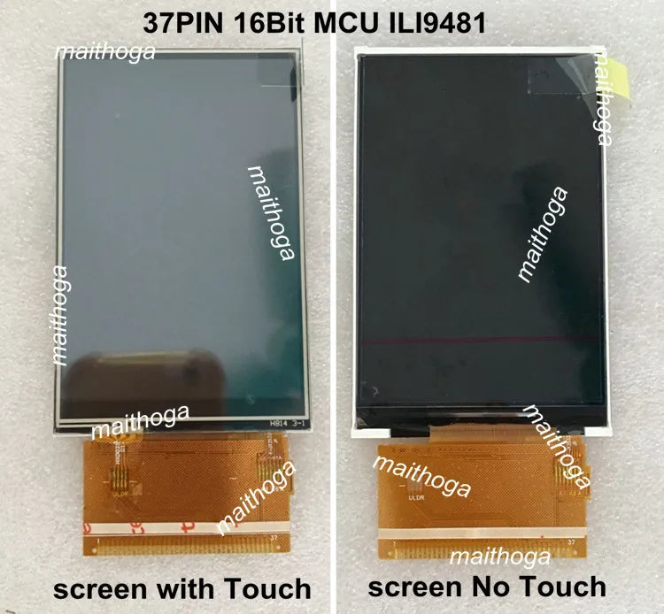 3.5 inch 37PIN TFT LCD Display Screen ILI9481 Drive IC 320*(RGB)*480 MCU 16Bit Parallel Interface