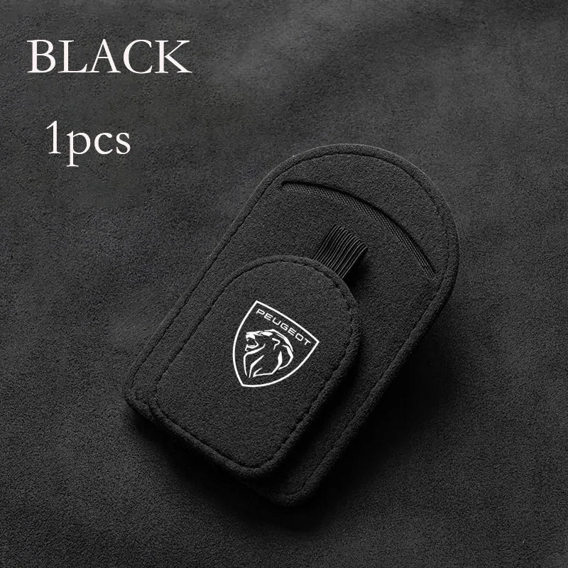Car sun visor glasses clip suede magnetic multifunctional bracket suitable for  Peugeot 408 4008 308 3008 Rifter 5008 508 2008