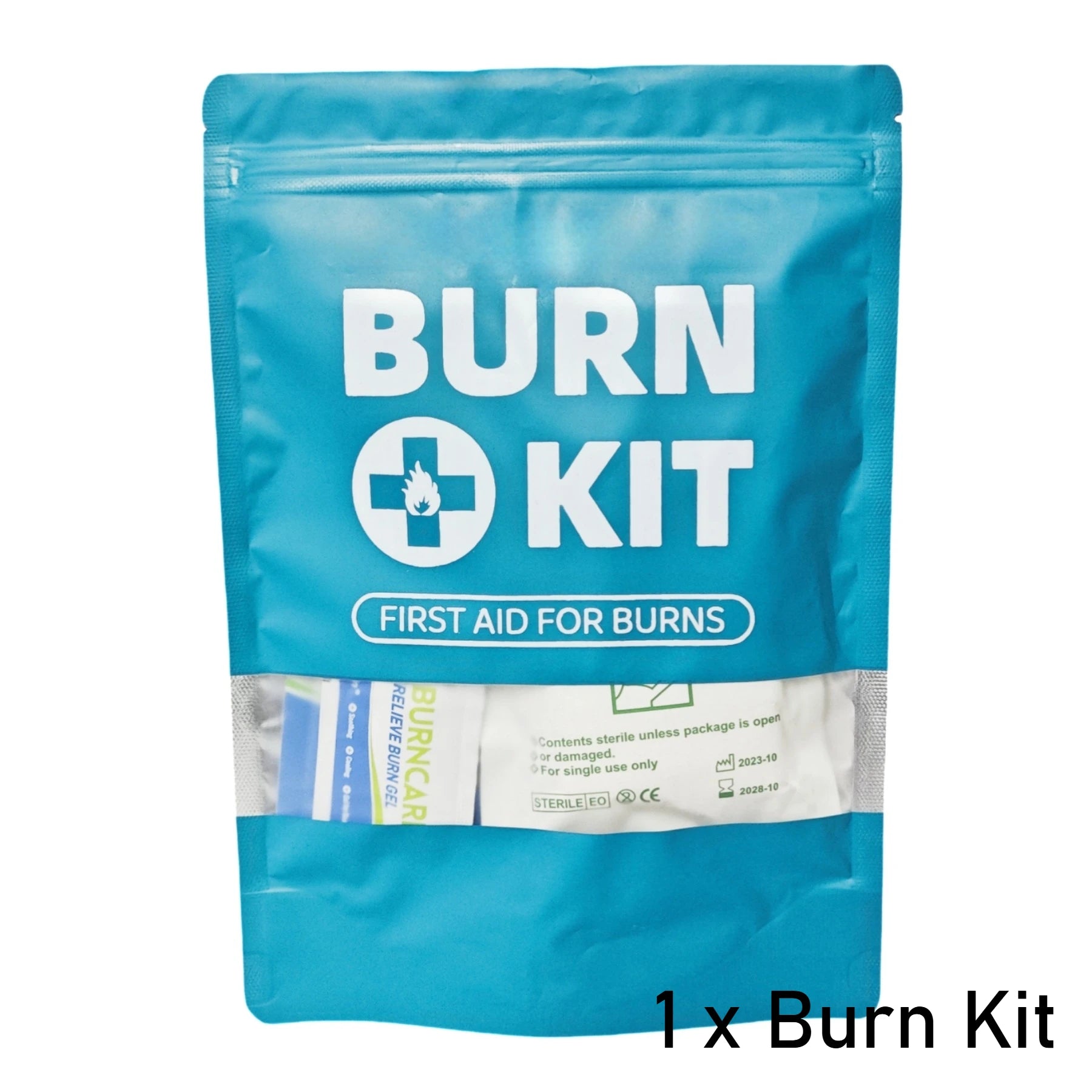 Professional Burn Care Kit with Advanced Dressings Cream & Gauze Portable Emergency Treatment for Home Travel Car Office