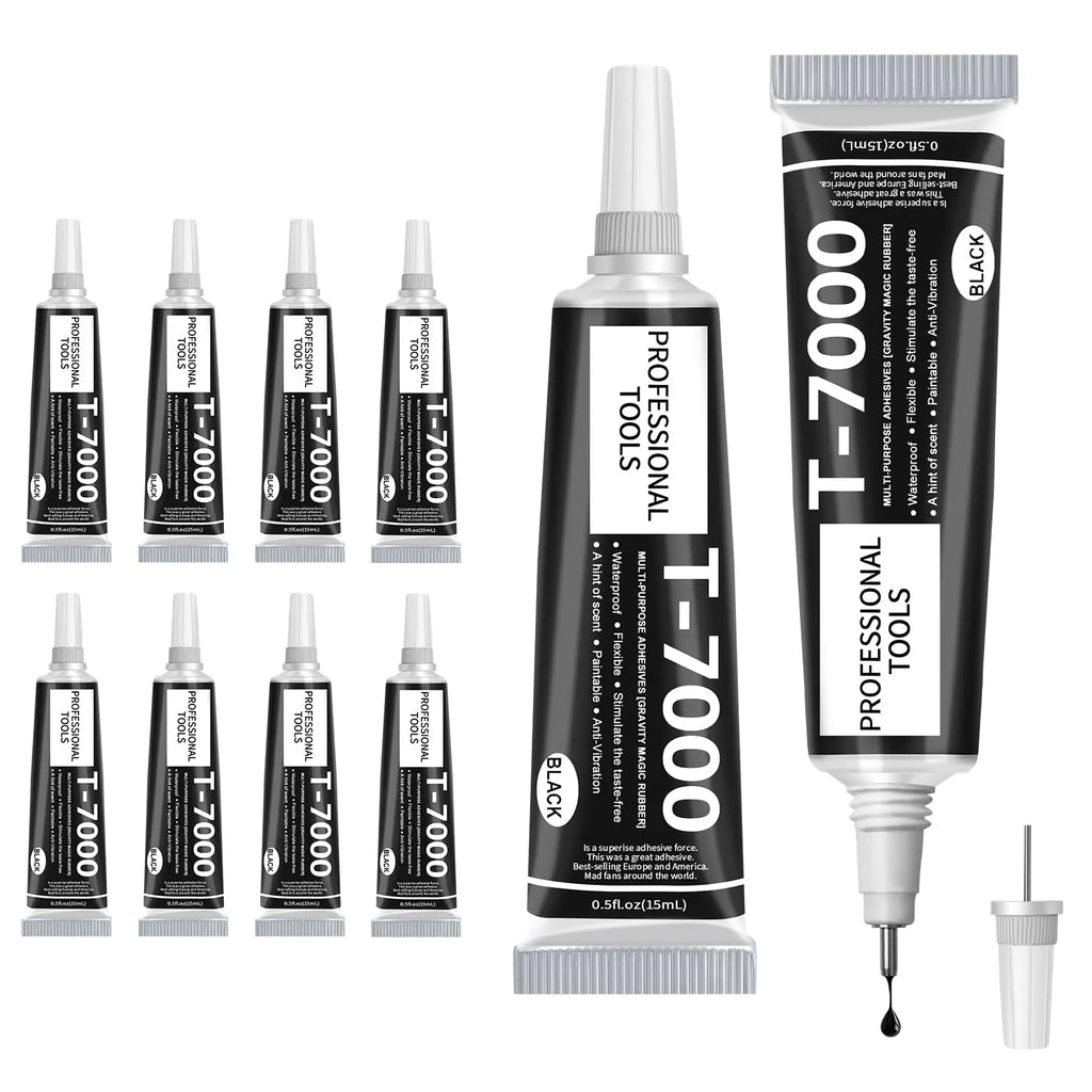 T7000 Black Glue Repair Mobile Screen Glue Waterproof Jewelry Craft Glue Liquid Super Strong Adhesives Multipurpose DIY Glue