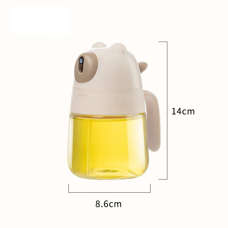 Press Type Glass Oil Spray Oil Bottle Spray Oil Dispenser Oil Jar BBQ Kitchen Baking Roasting Picnic Kitchen Toolglass Oil Spray