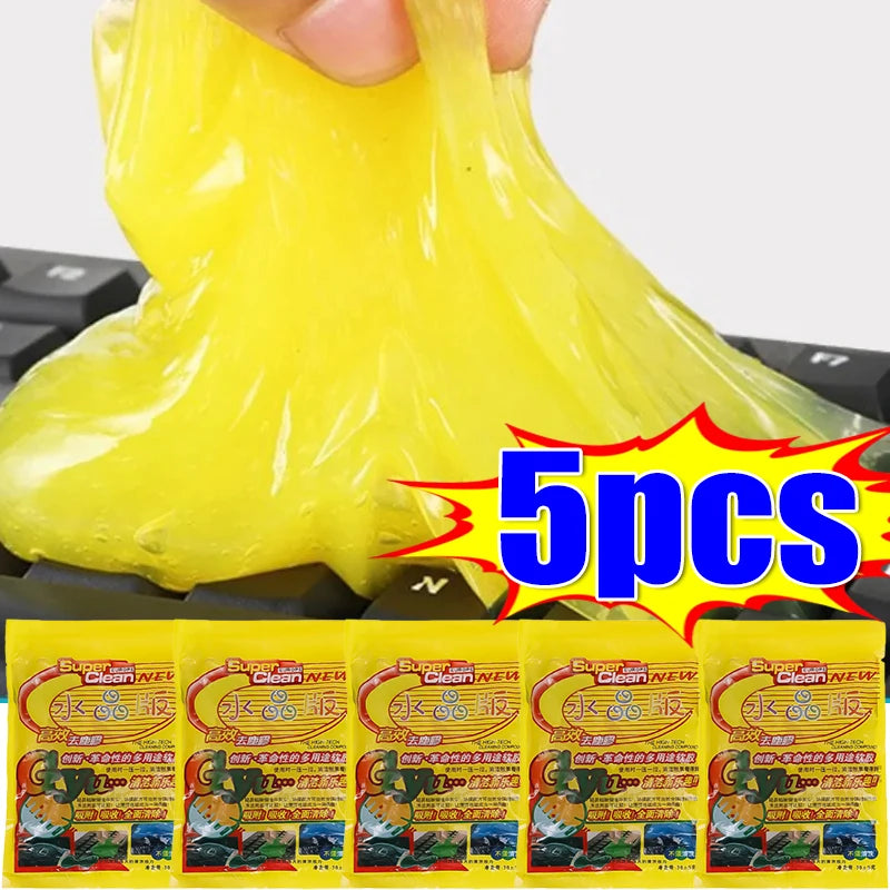 Car Cleaning Gel  Interior Detail Keyboard Electronics for Cleaning Gel Reusable Sticky Putty Air Vent & Dashboard Dust Removal