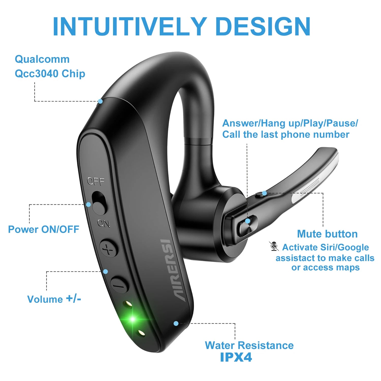 Newest K10C Bluetooth Headset Wireless Headpones Dual Mic Noise Cancelling Earphones With Charging Case For All Smart Phones