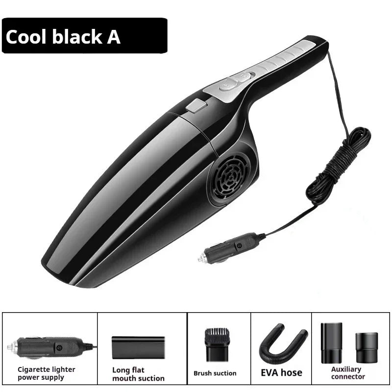 Car vacuum cleaner, car wired 12V, household handheld small car high-power mini vacuum cleaner Accessories