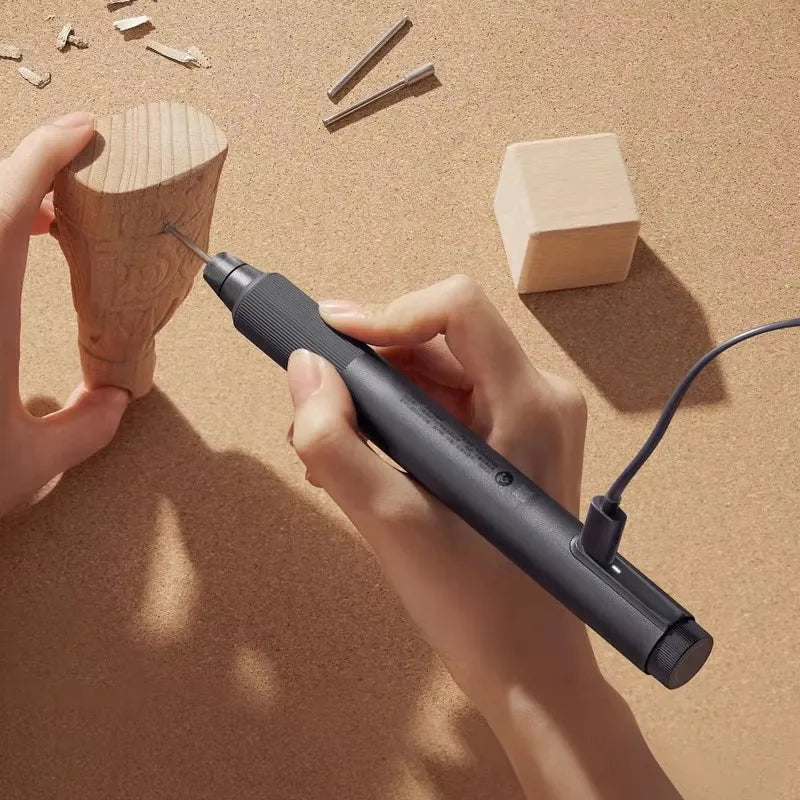 Xiaomi Mijia Electric Grinding Pen 22000r/min Brushless Motor Fast Carving Polishing Burnishing Drilling Mini Grinder Home Tool