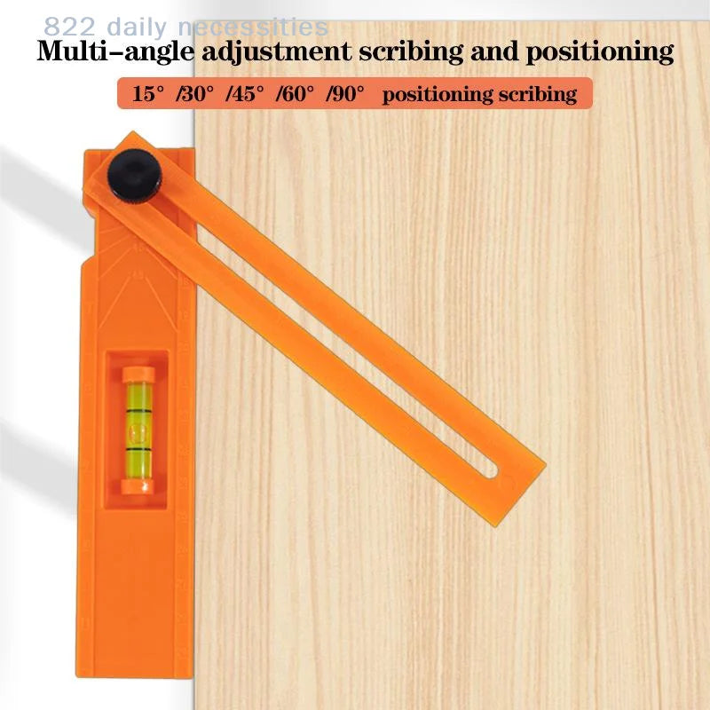 convenientWoodworking Multi-angle Marking Ruler Positioning Scribing Protractor Tools Right Angle Marking Ruler Measuring Tools
