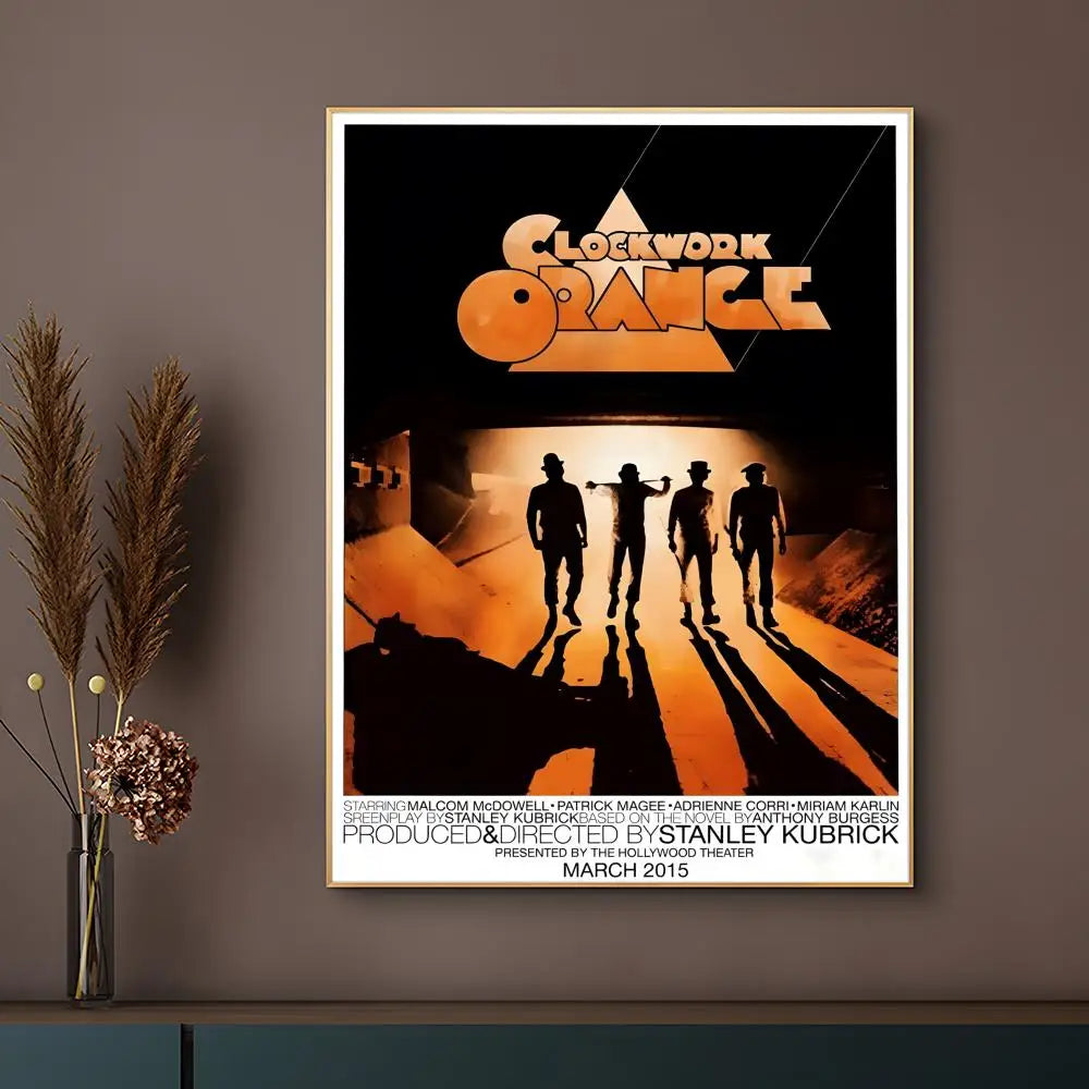 Classic Movie A Clockwork Orange Poster HD Waterproof Self-Adhesive Wall Art – Multi-Scene Use, Top Gift Pick