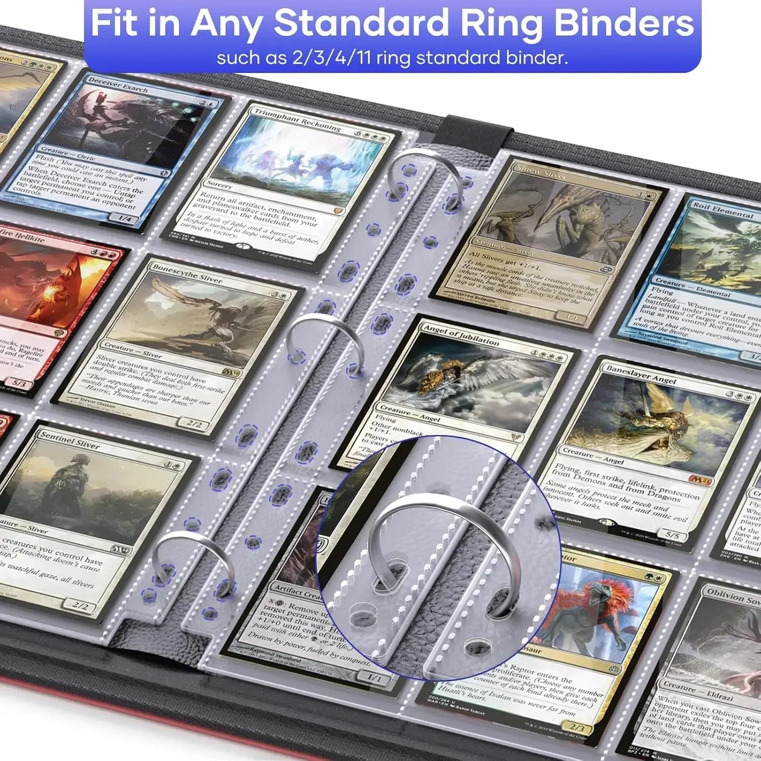 A4 Size 9 Pocket Trading Gaming Card Sleeves Double Side Storage Album Binder Pages Card Collection Holders Idol Photo Albums
