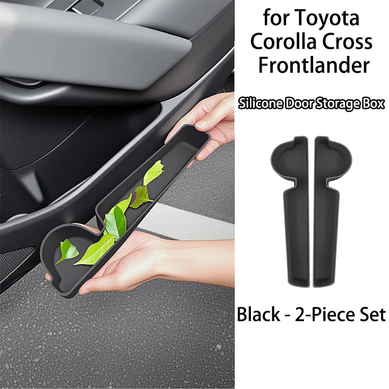 For 2026 Toyota  Corolla Cross  Frontlander Silicone Door Storage Box Aesthetic & Long-lasting Silicone Pads