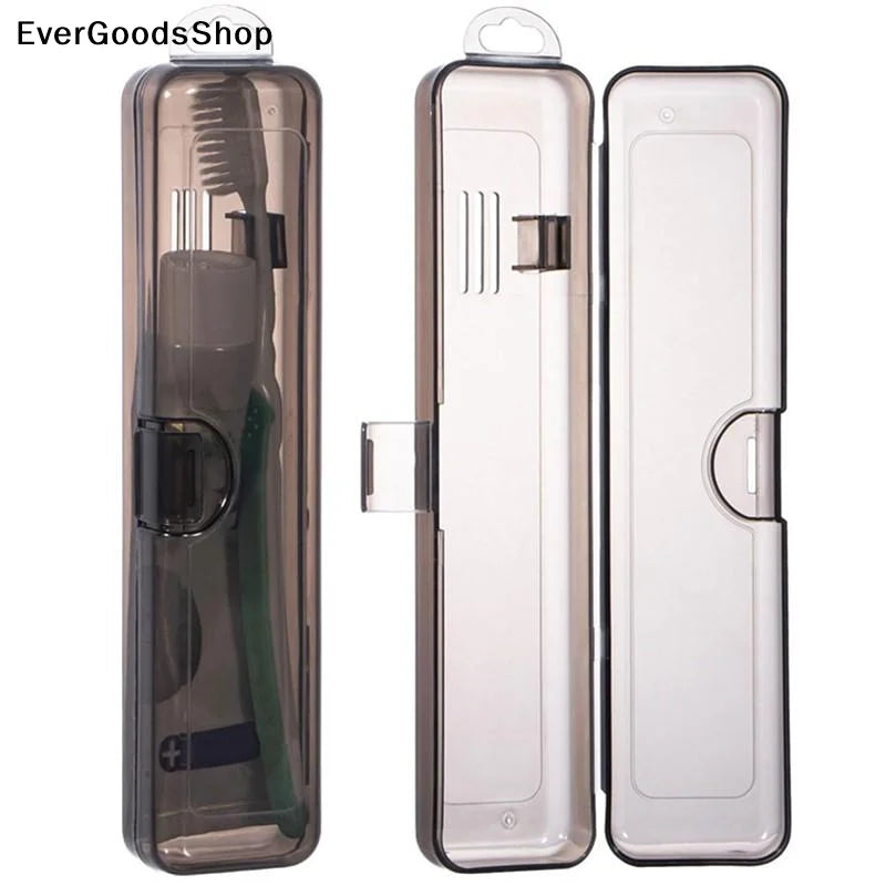 ✦ Translucent Travel Toothbrush Case,Portable Plastic Storage Box for Toothbrush & Toothpaste,Ideal for Travel&Business Trip