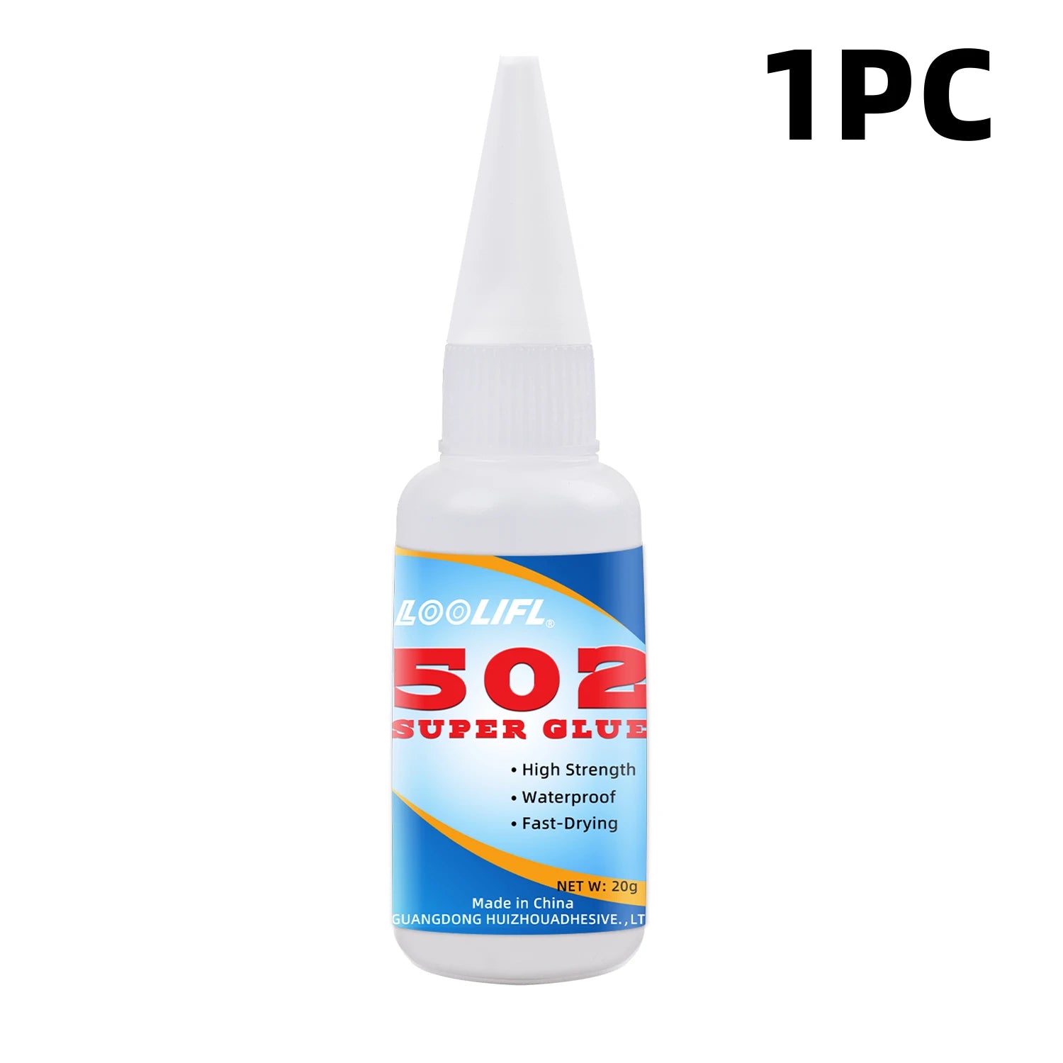 LOOLIFL 1-5pcs 502 Super Glue Instant Quick-drying Cyanoacrylate Adhesive Leather Rubber Wood Metal Strong Bond Liquid Glue Tool