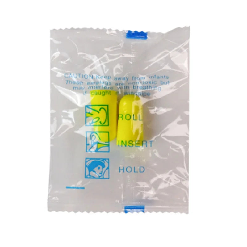 20pcs-100pcs】Anti-noise sponge earplugs PU foam anti-noise noise reduction sleep work noise reduction anti-noise snoring