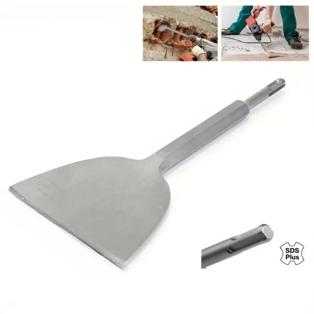 Round Handle Large Chisel Ultra-Thin Flat Shovel Cement Trough Shovel Round Handle Electric Hammer Drill Bit Shovel Chisel