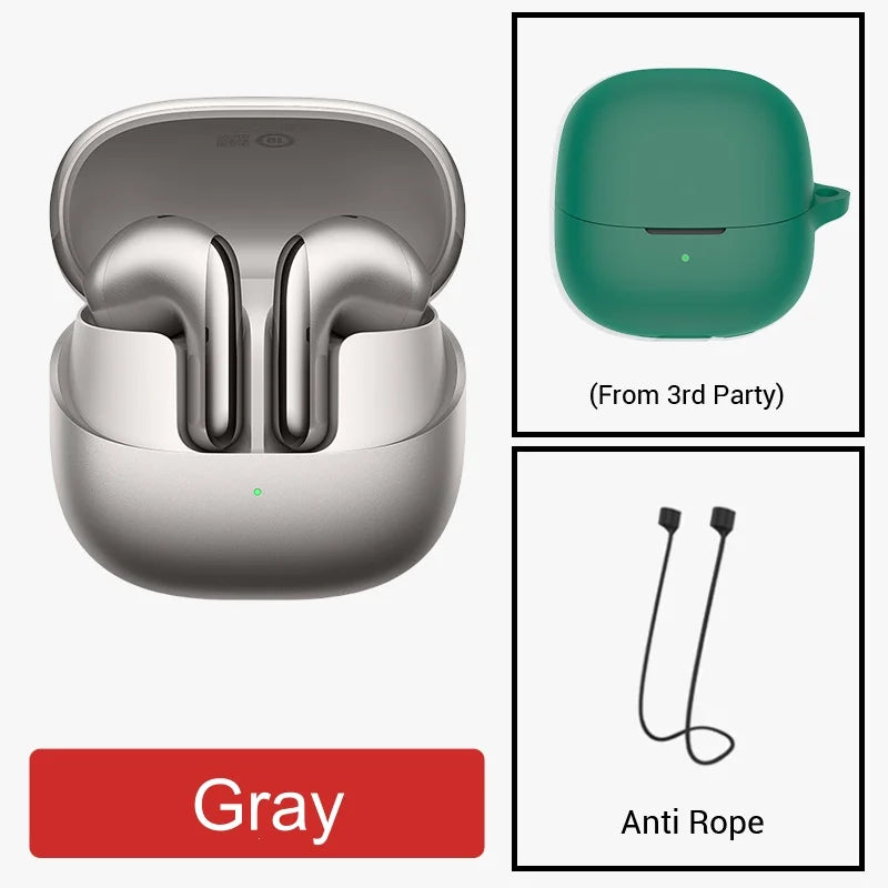 Global Version Xiaomi Buds 5 TWS Earphone Bluetooth 5.4 AI Active Noise Cancelling HiFi Earbuds Recording Voice Lossless Audio