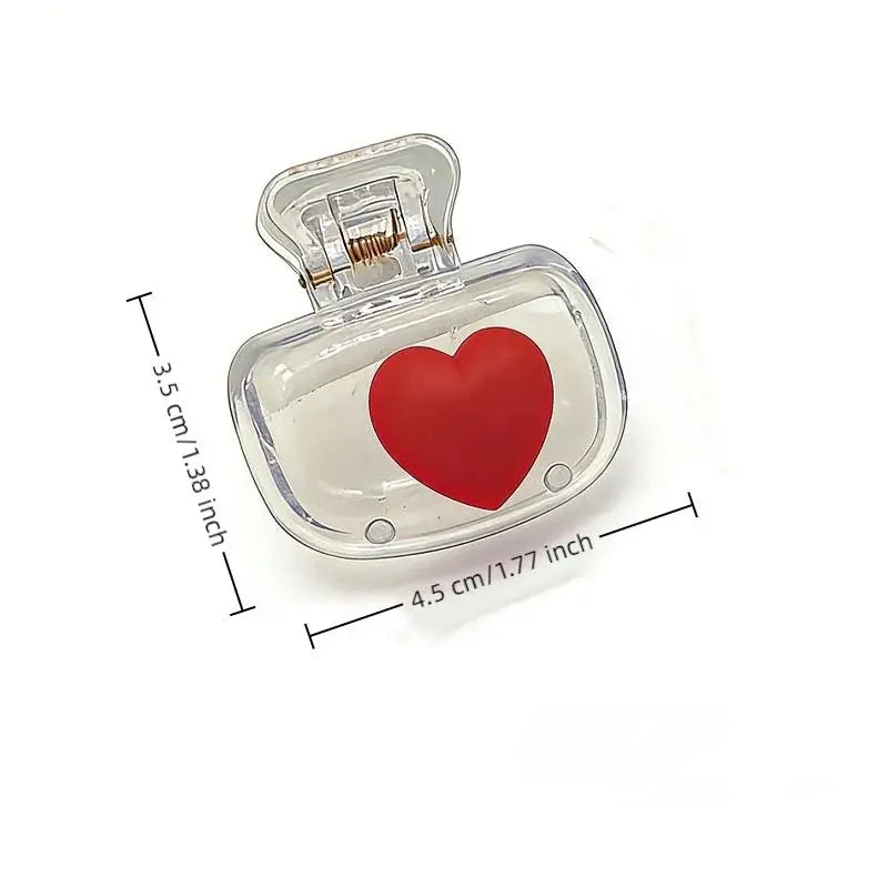 NEW Portable Toothbrush Protector Set of 2 Heart Design Clip-On Covers, Keep Your Toothbrush Clean in Luggage, and Easy to Carry