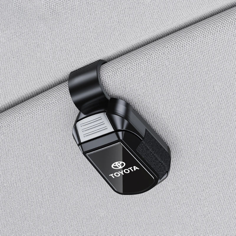 Car Sun Visor Glasses Clip Mirror Style Sunglasses Holder For Toyota Crown Hilux Aygo Yaris Ractis Corolla Camry CHR Car Gadgets