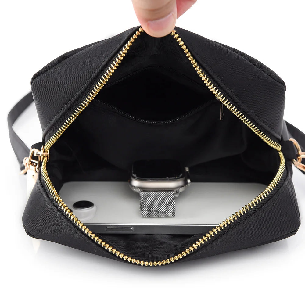 2026 new fashion niche square makeup bag waterproof cross-body messenger bag glasses case