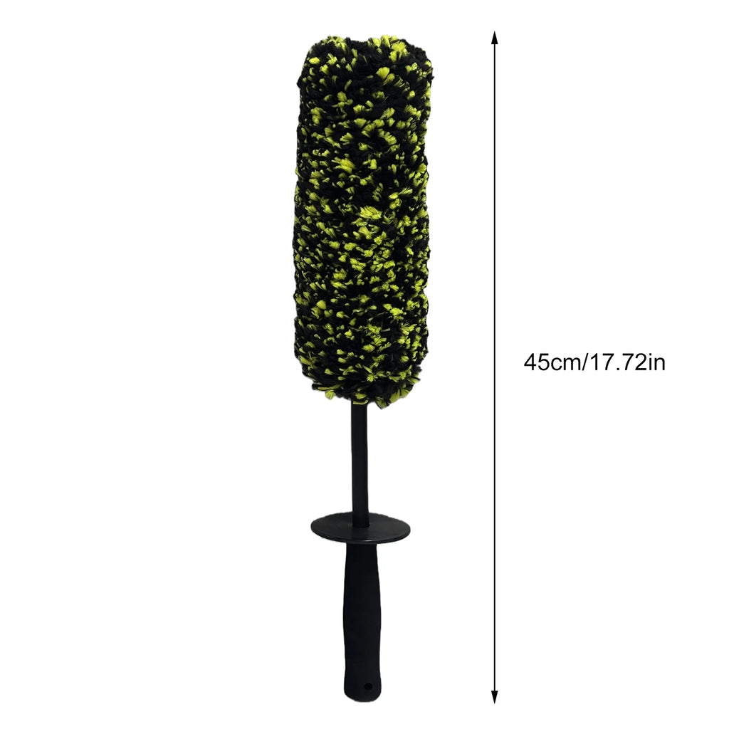 Wheel Barrel Brush with Ergonomic Handle Car Wheel Cleaner Brushes Non Scratch Multipurpose for Wheels Rim Clean Car Detailing