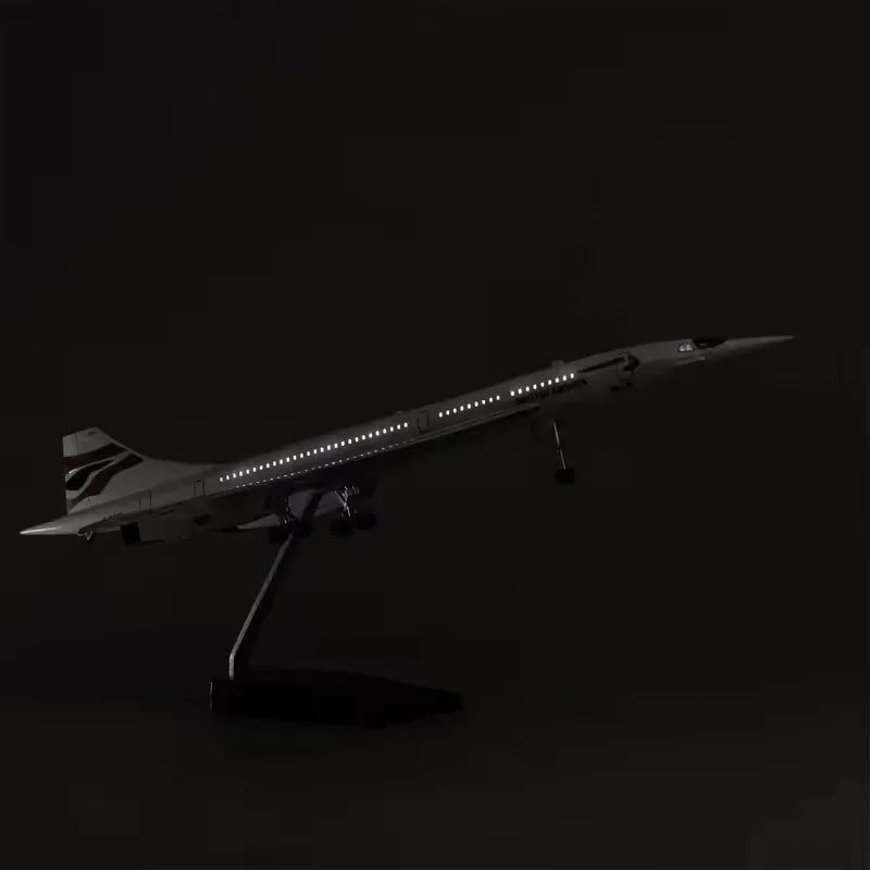 2025 New 1:125 Scale Model Air Singapore /Air British /Air France Airlines Concorde  Aircraft Airways With Wheels and Lights