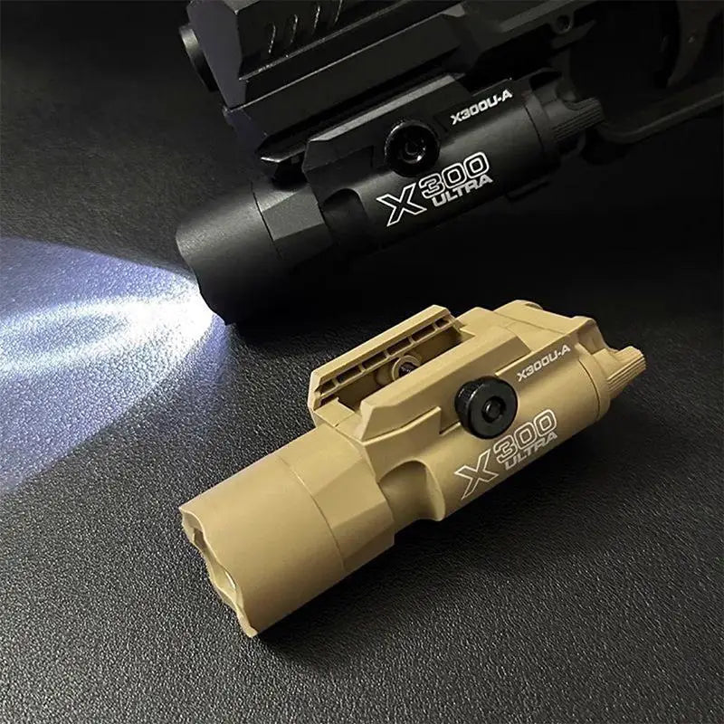 20mm Rail Mount Tactical Light Outdoor Hunting CS Game Multifunctional LED Flashlight