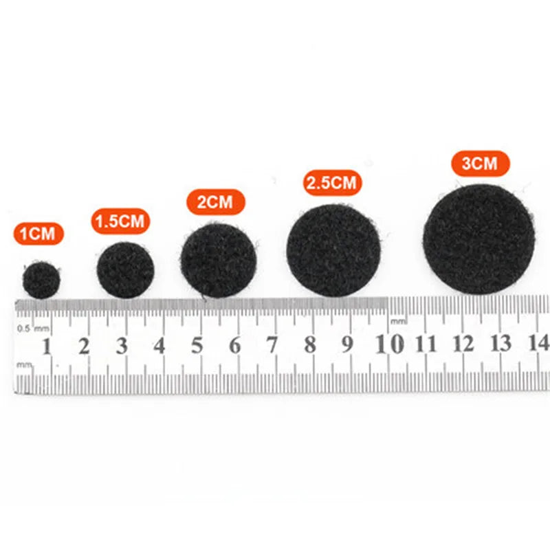10-30mm Self Adhesive Sticky Dots Strong Glue Magic Sticker Disc Transparent White Round Belcro Adhesivo Hook and Loop Tape