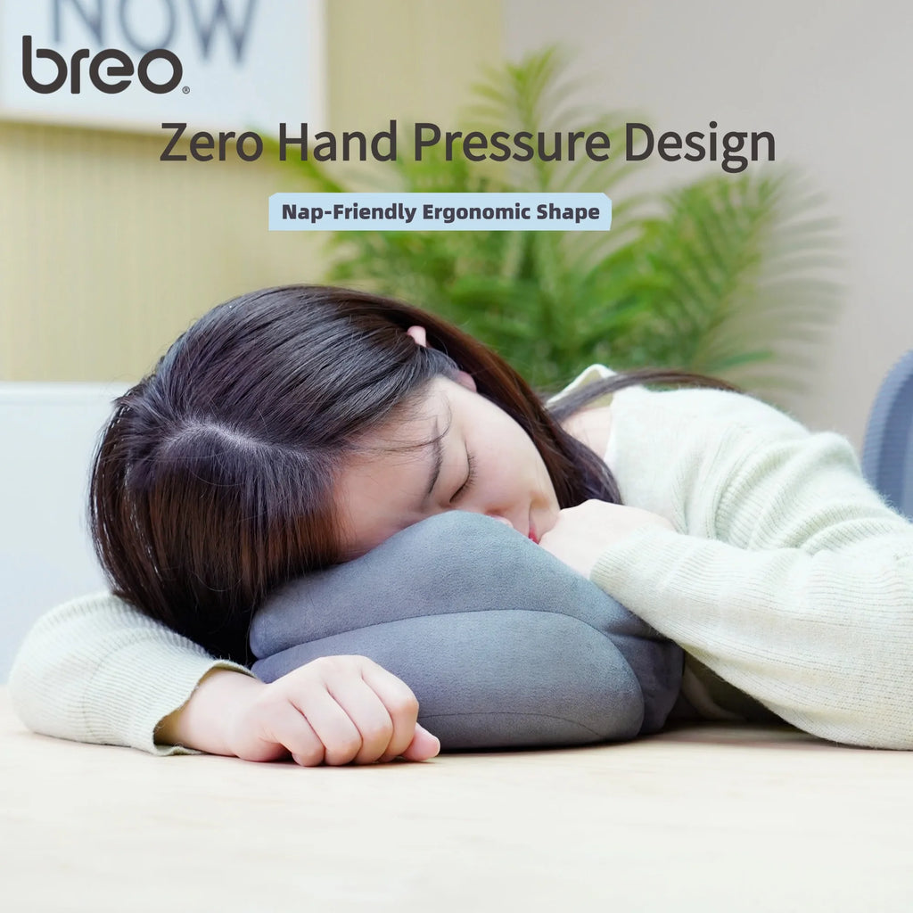 Breo Memory Foam Neck Pillow Cervical Spine U-Shaped Pillow Travel Aircraft  Sleeping Camping Offiice