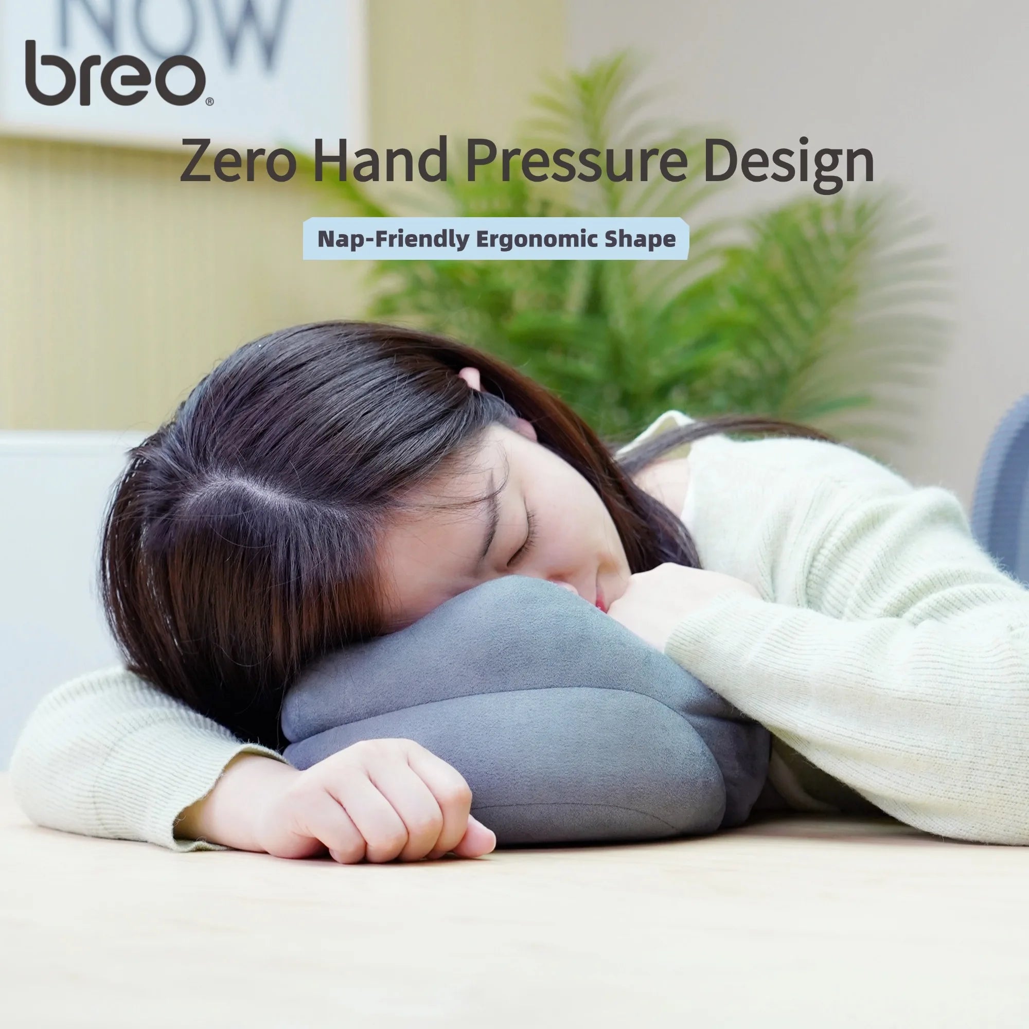 Breo Memory Foam Neck Pillow Cervical Spine U-Shaped Pillow Travel Aircraft  Sleeping Camping Offiice