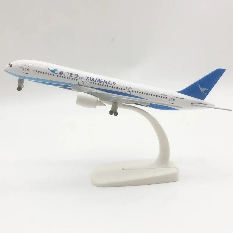 20cm Scale Aircraft B787 Series Airways Alloy Diecast Airplane Model With Wheels For Adults Hobby Collectible Miniature Plane