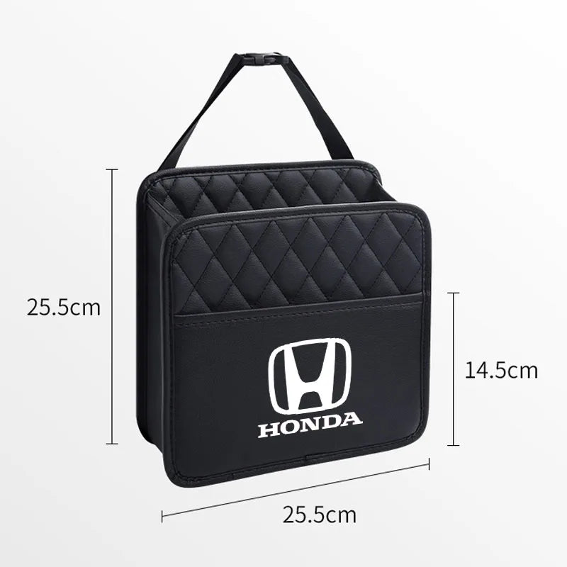 Multifunctional car seat storage bag Leather Waterproof Bag For Honda Civic Accord Fit Jazz Pilot Odyssey City HR-V Passport