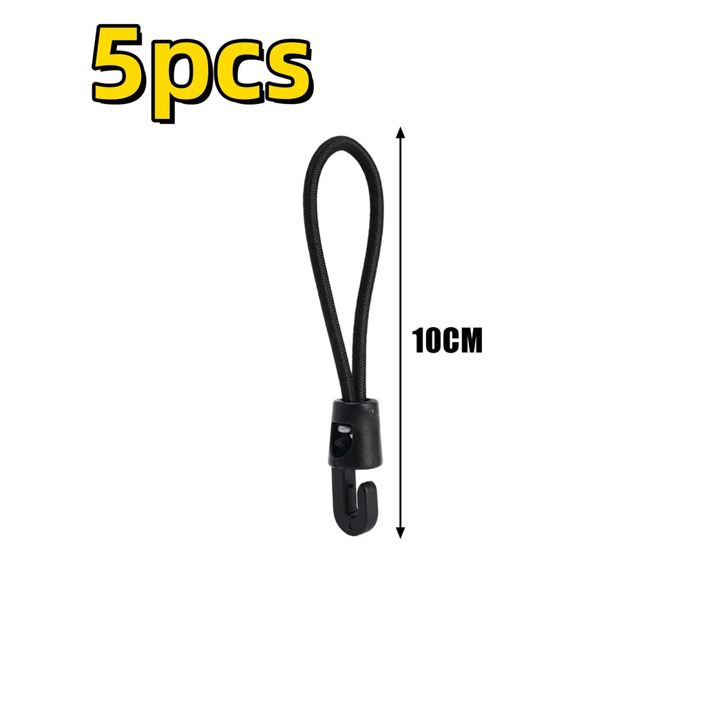 5/10/50Pcs Bungee Cord High Elasticity Expander with Hooks Rubber Tensioner for Camping Tarpaulin Luggage Strap Elastic Rope