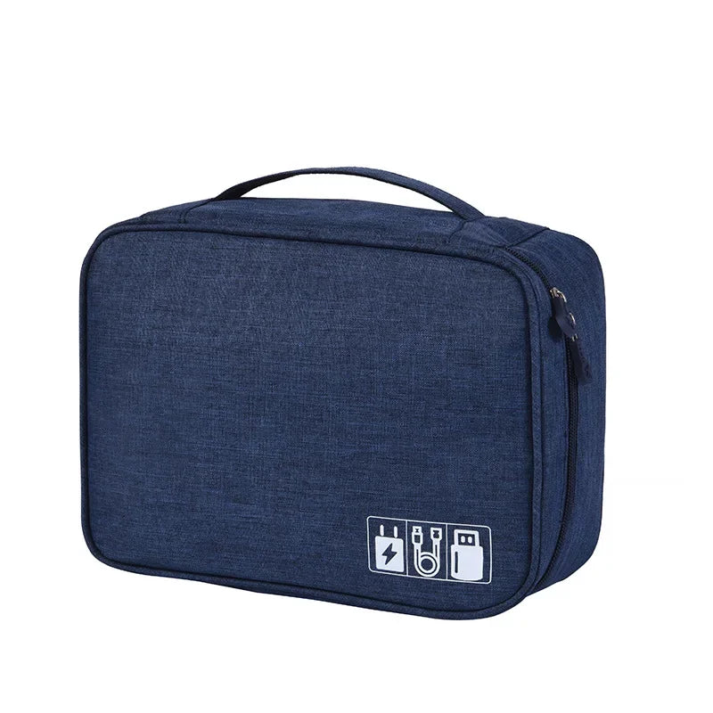 Large Capacity Electronics Accessories Travel Organizer Mouse Power Bank Cable All-in-One Portable Waterproof Storage Bag