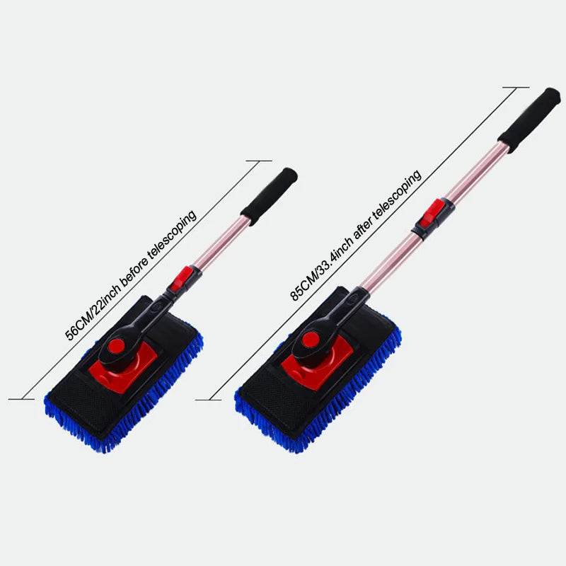 SEAMETAL Telescoping Car Wash Brush Mop Towel Kit Long Handle Chenille Mop Brusher Car Washing Dust Removal Cleaning Supplies