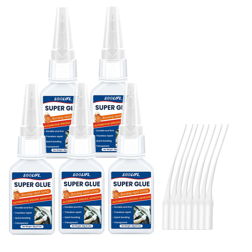 LOOLIFL, Super glue, rubber, tire adhesive, black has ductility, high temperature resistance, transparency and high strength