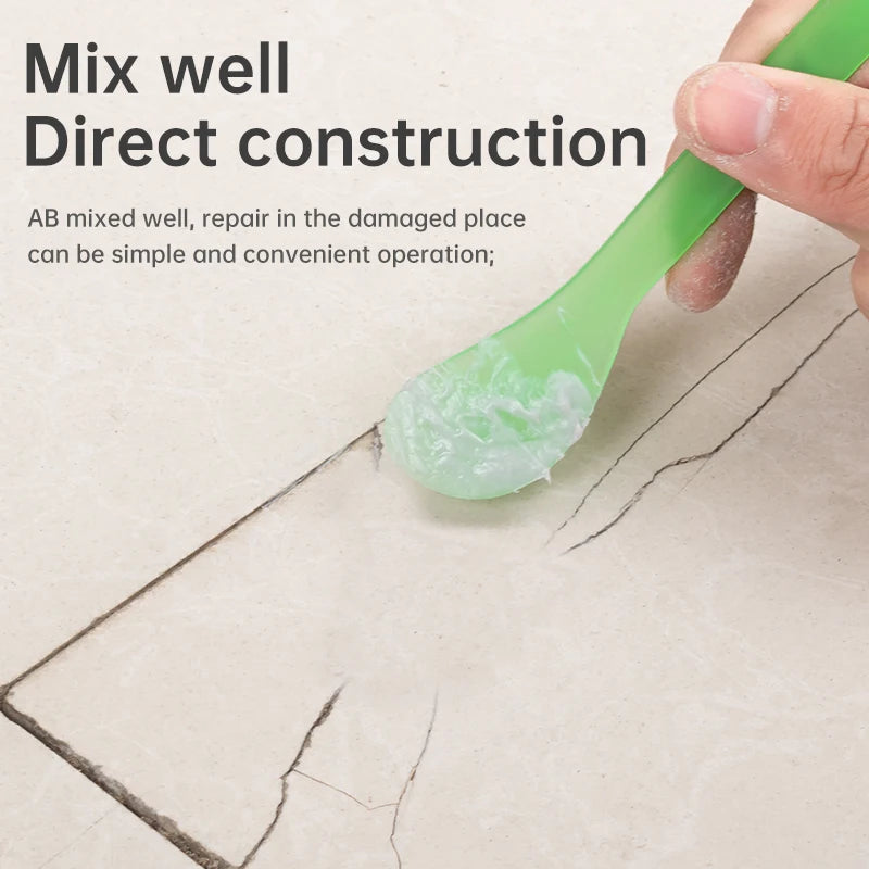 Tile And Ceramic Glaze Repair Paste Fix Tub Chips Sink Cracks with Super Adhesion for Porcelain Ceramic Enamel quick-drying