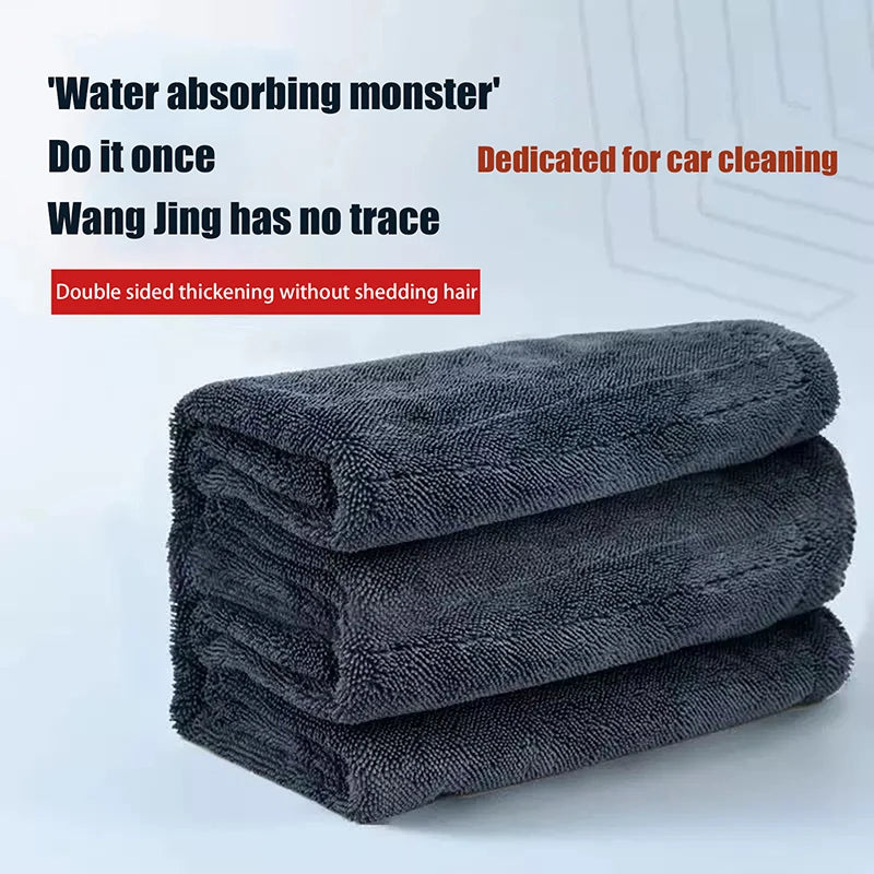 Car Cleaning Drying Cloth Single/Double-Sided Super Absorbent with Microfiber Material