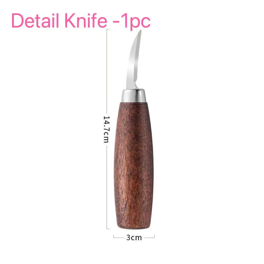 Wood Carving Tools Set Hand Chisel Cutter DIY Woodworking Knife for Spoon Pumpkin Sculpting Gift for Beginners