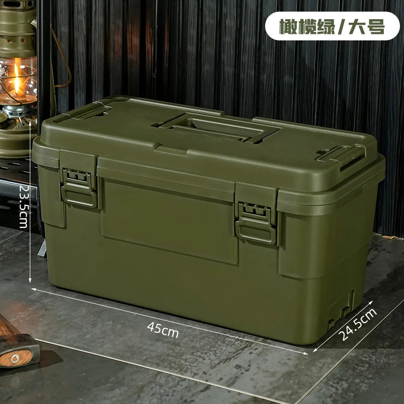 Tool storage box, gardening toolbox, painting tool storage, hardware set storage, plastic thickening, car mounted layering