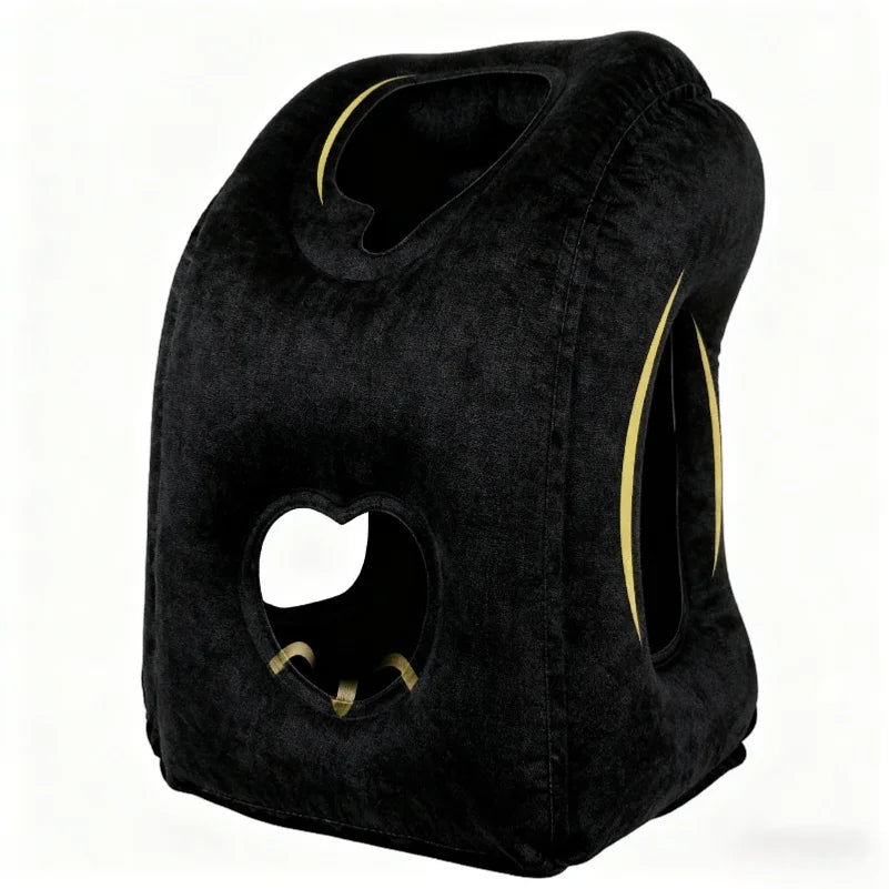 1pc Inflatable Travel Pillow with Patented Valve Design-Adjustable Neck & Head Support, Lightweight,Thanksgiving,Christmas gift