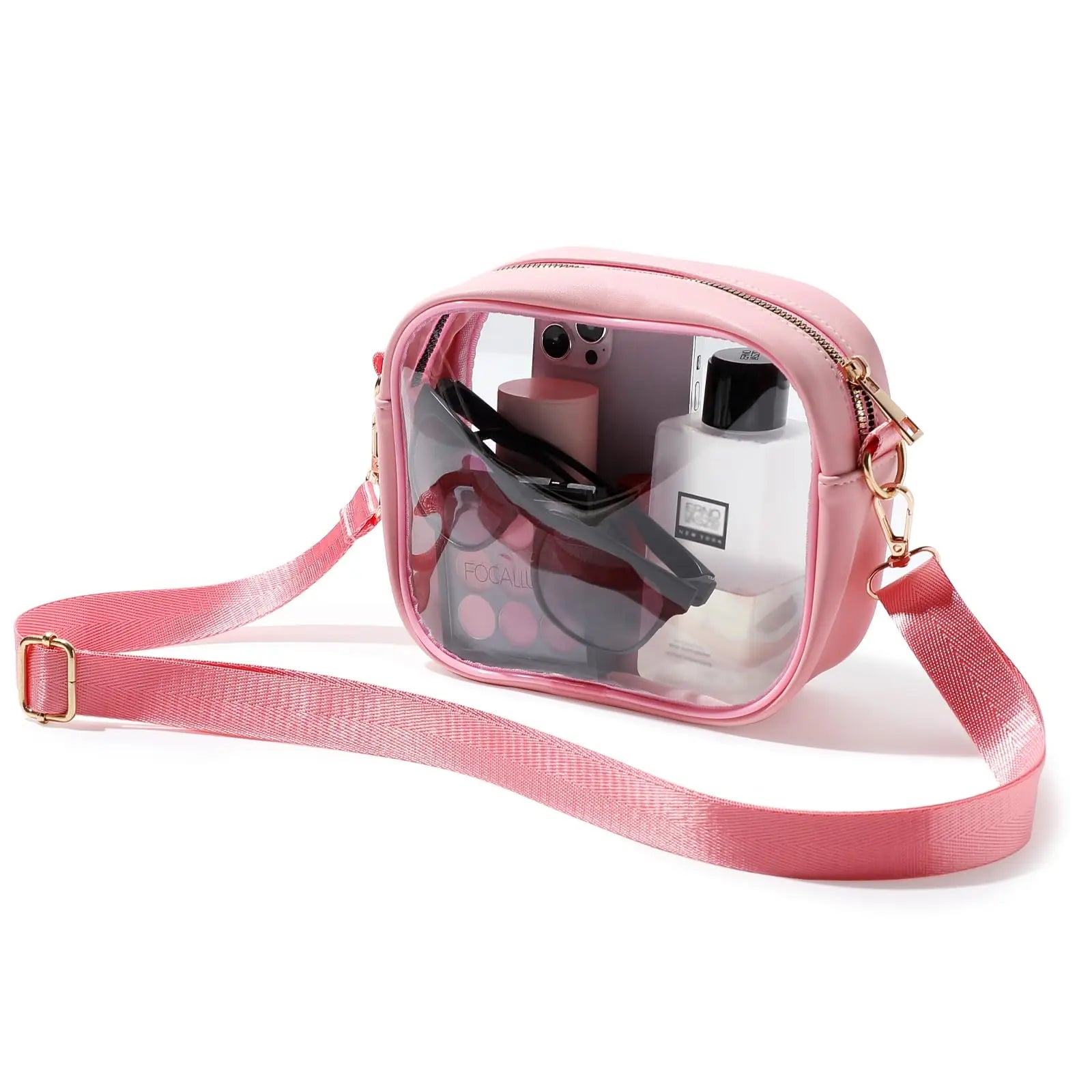Clear Bag Stadium Approved, Crossbody Transparent Bag for Concerts Sports Events, Purses for Men & Women
